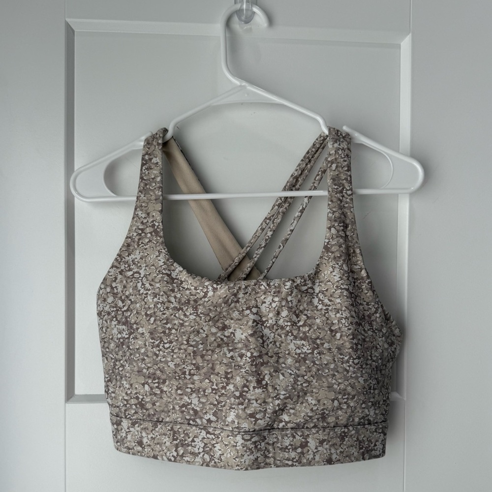 Zyia Bentonite Ruched Pocket Hi-rise 7/8 24" Leggings and Sports Bra 2 piece set - Picture 10 of 13